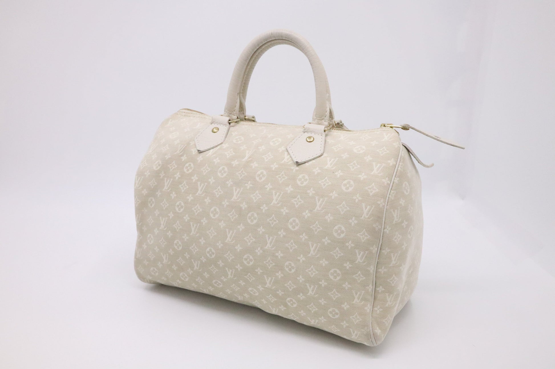 Louis Vuitton Speedy 30 Dune Minilin Canvas Handbag