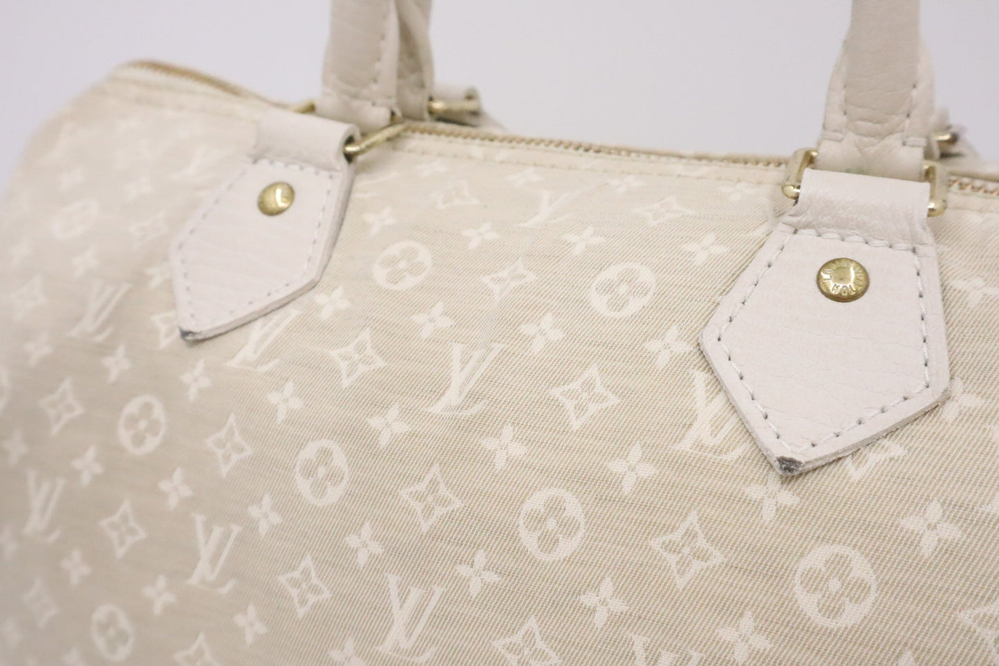 Louis Vuitton Speedy 30 Dune Minilin Canvas Handbag