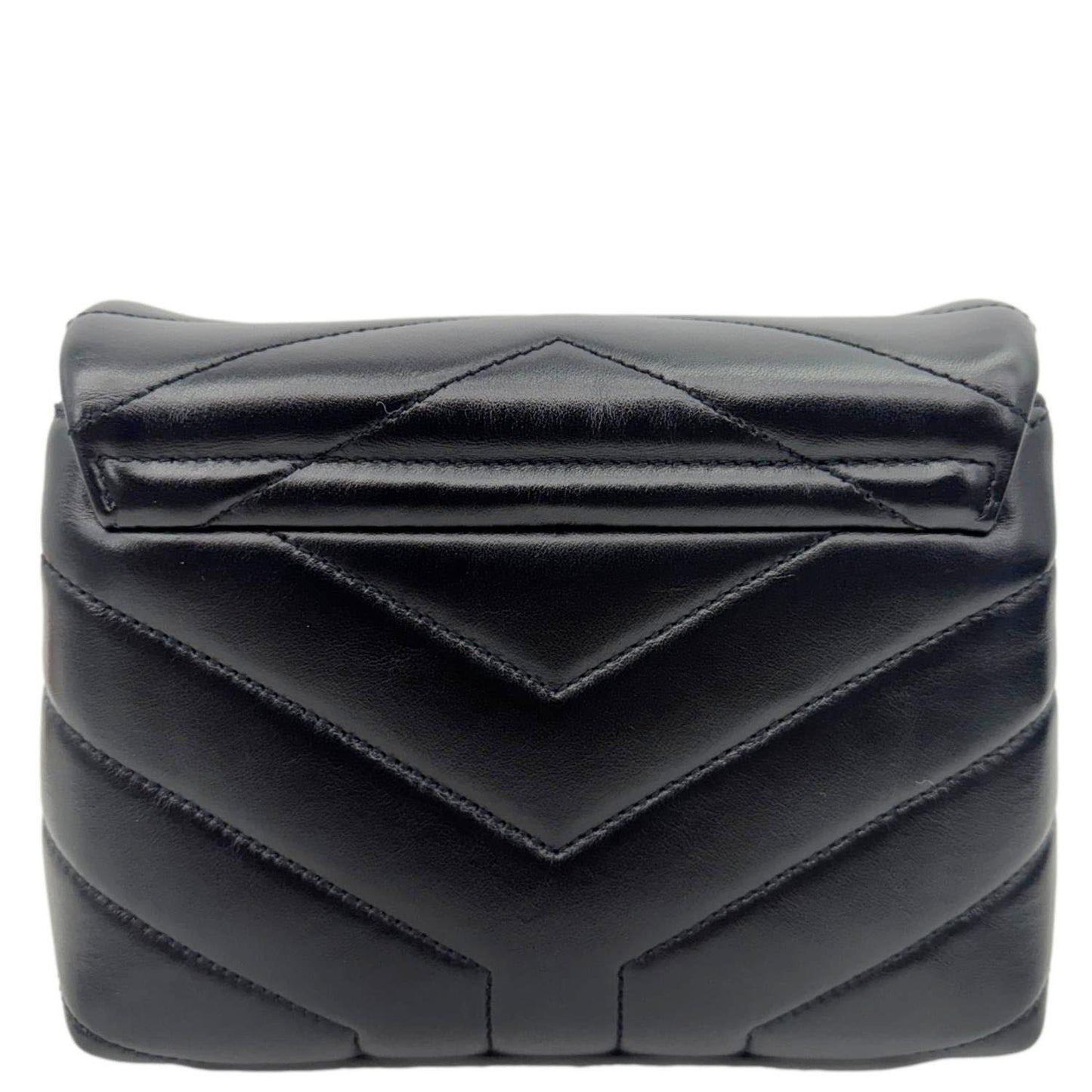 YSL Saint Laurent Yves Loulou Calfskin Crossbody Bag Leather Black Toy Toy Loulou 7