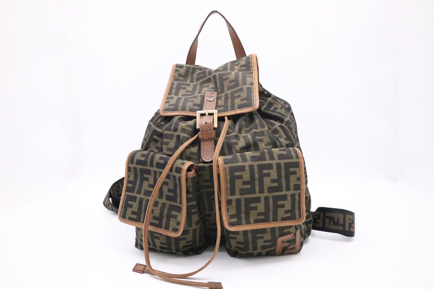 Fendi Backpack In Zucca Canvas Medium