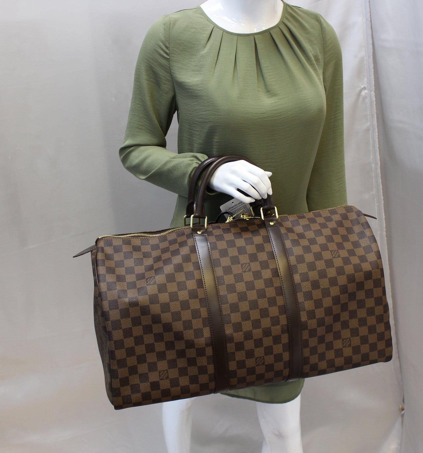Louis Damier Ebene Keepall Travel Bag