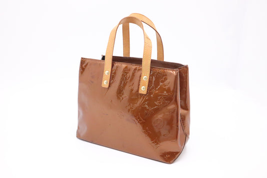 Louis Vuitton Reade Bronze PM Leather Vernis Handbag