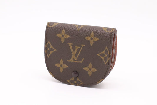 Louis Vuitton Porte Monnaie Gousset Monogram Canvas Handbag