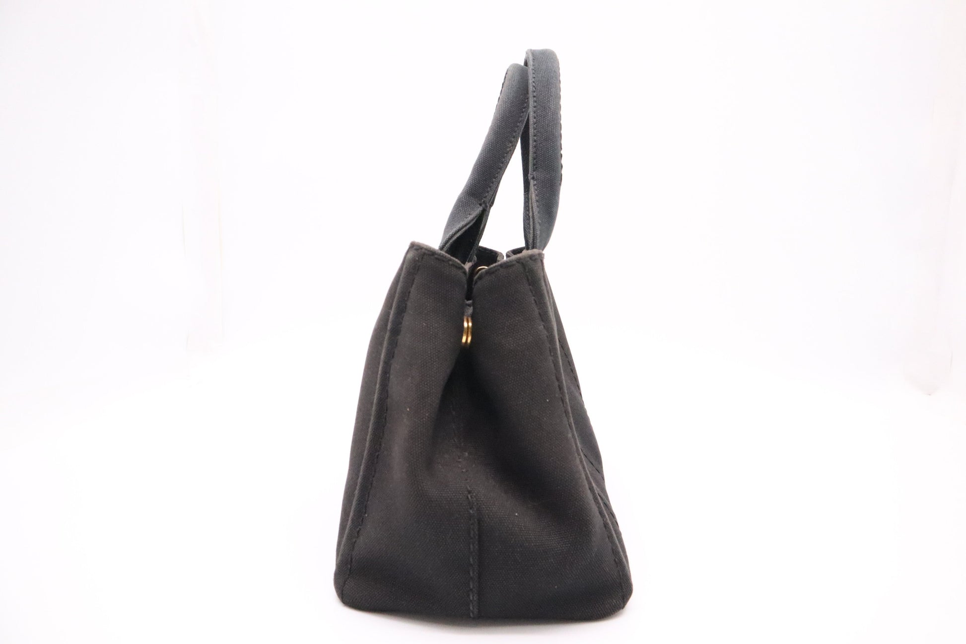 Prada Canapa In Handbag Canvas Black Travel Bag