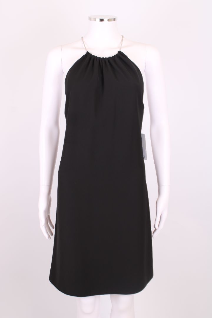 Prada Handbag Strap Slip Dress S Black Chain