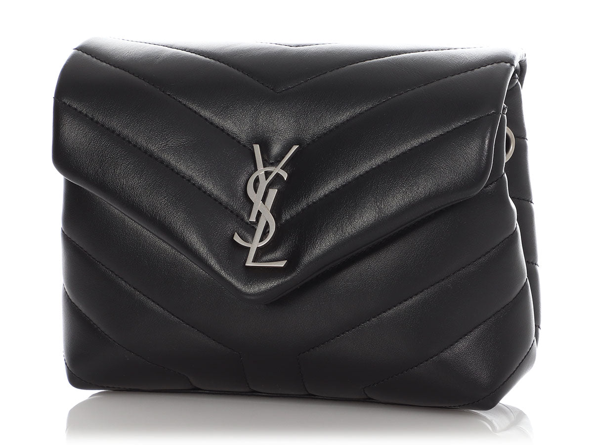 YSL Saint Laurent Matelass Loulou Bag Black Toy Crossbody Bag