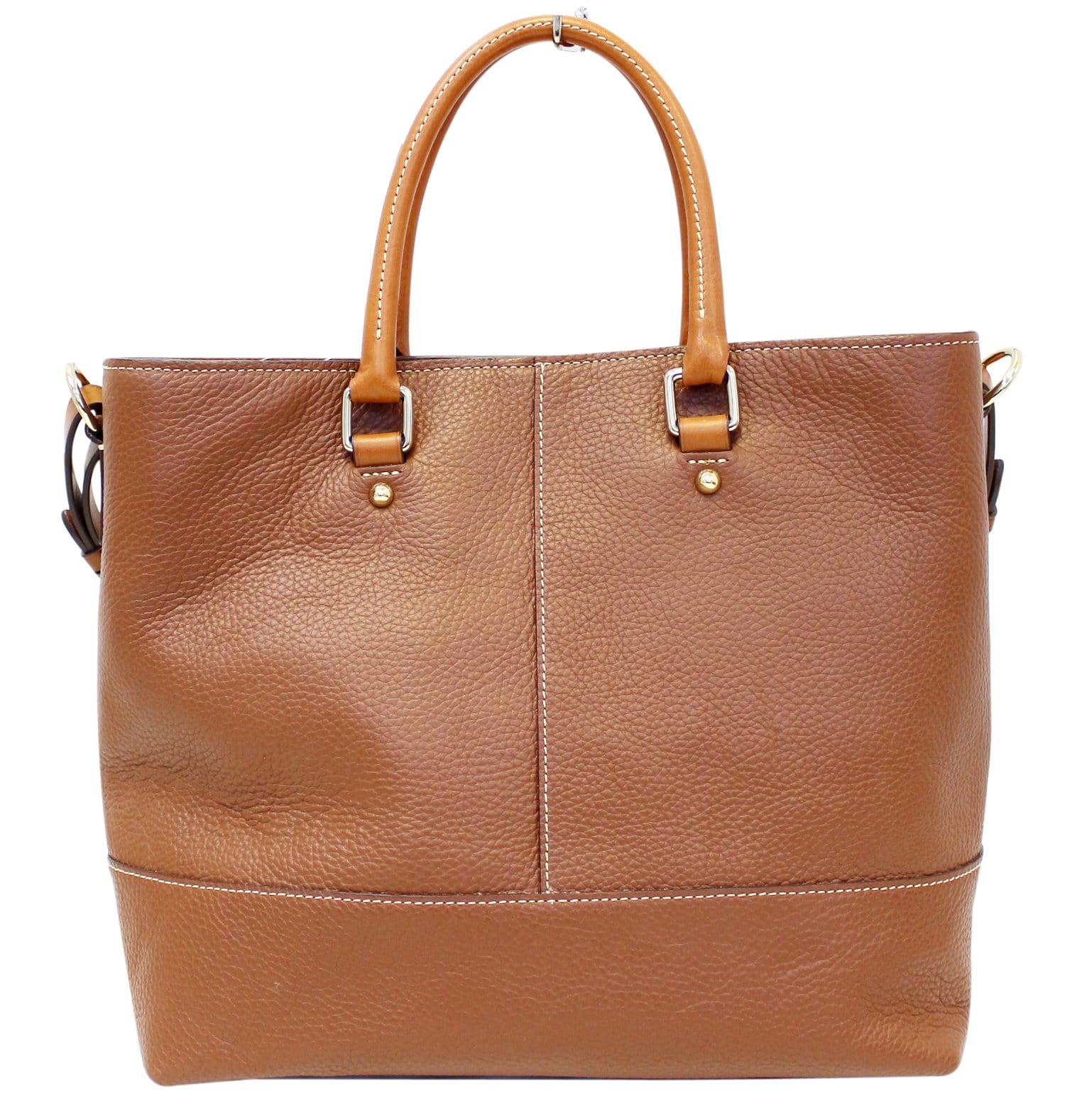 Dooney And Bourke Top Handle Shoulder Bag Leather Brown