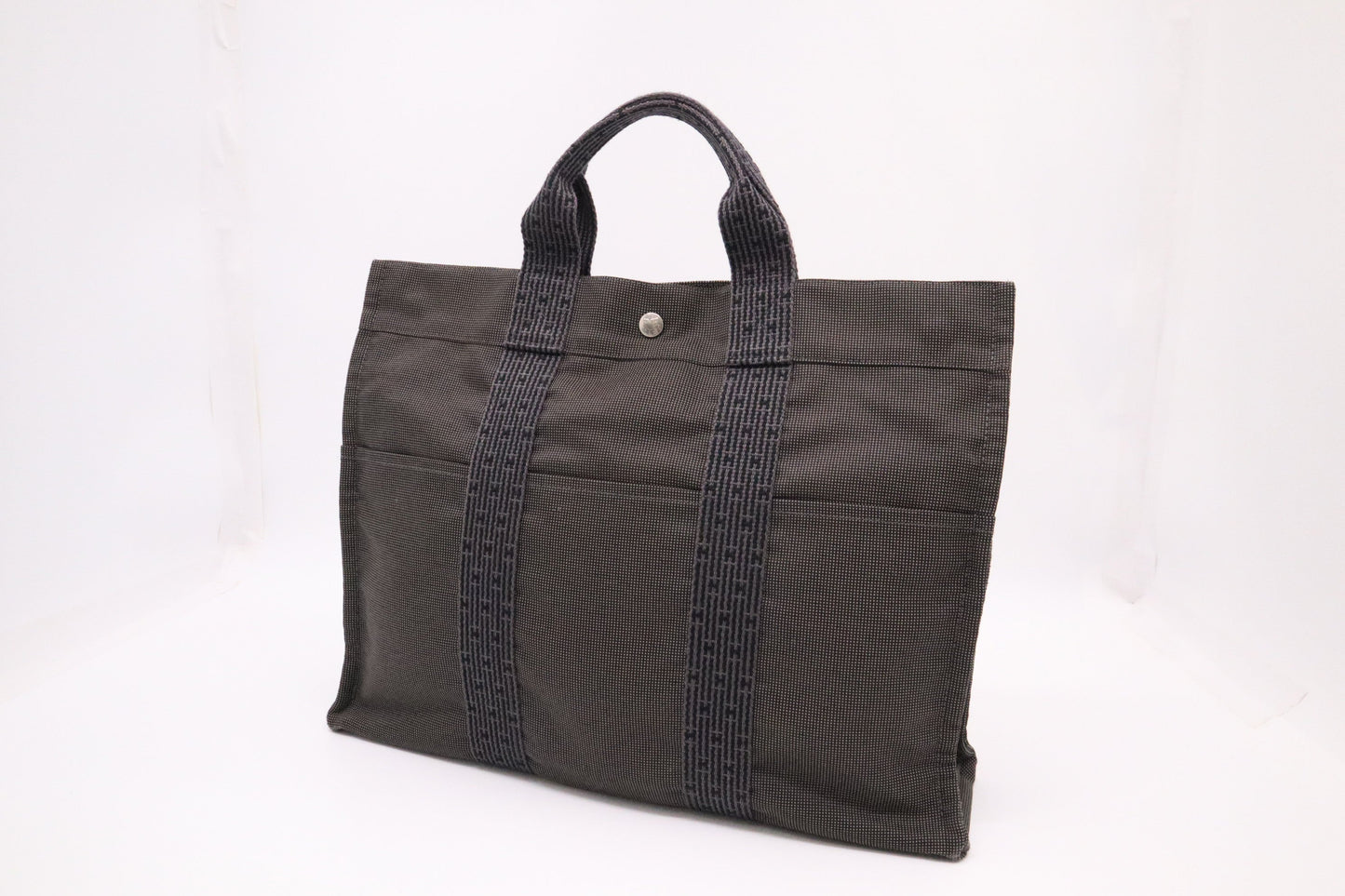 Hermes Fourre Tout Mm In Gray Herline Handbag Canvas Travel Bag