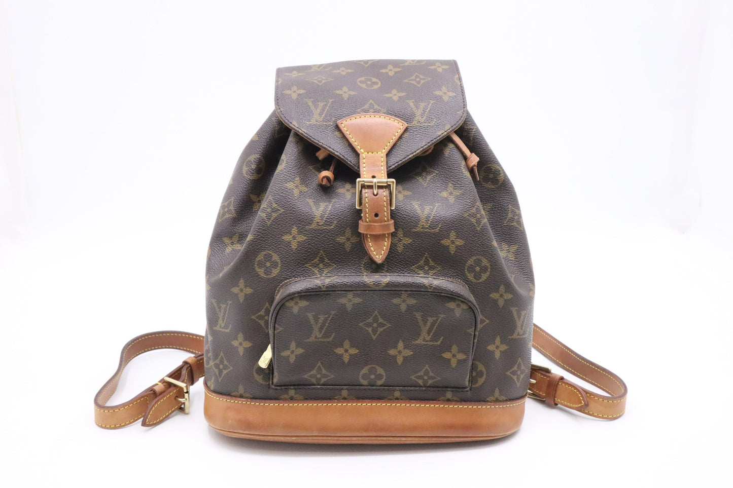 Louis Vuitton Montsouris MM Monogram Canvas Handbag Canvas 4