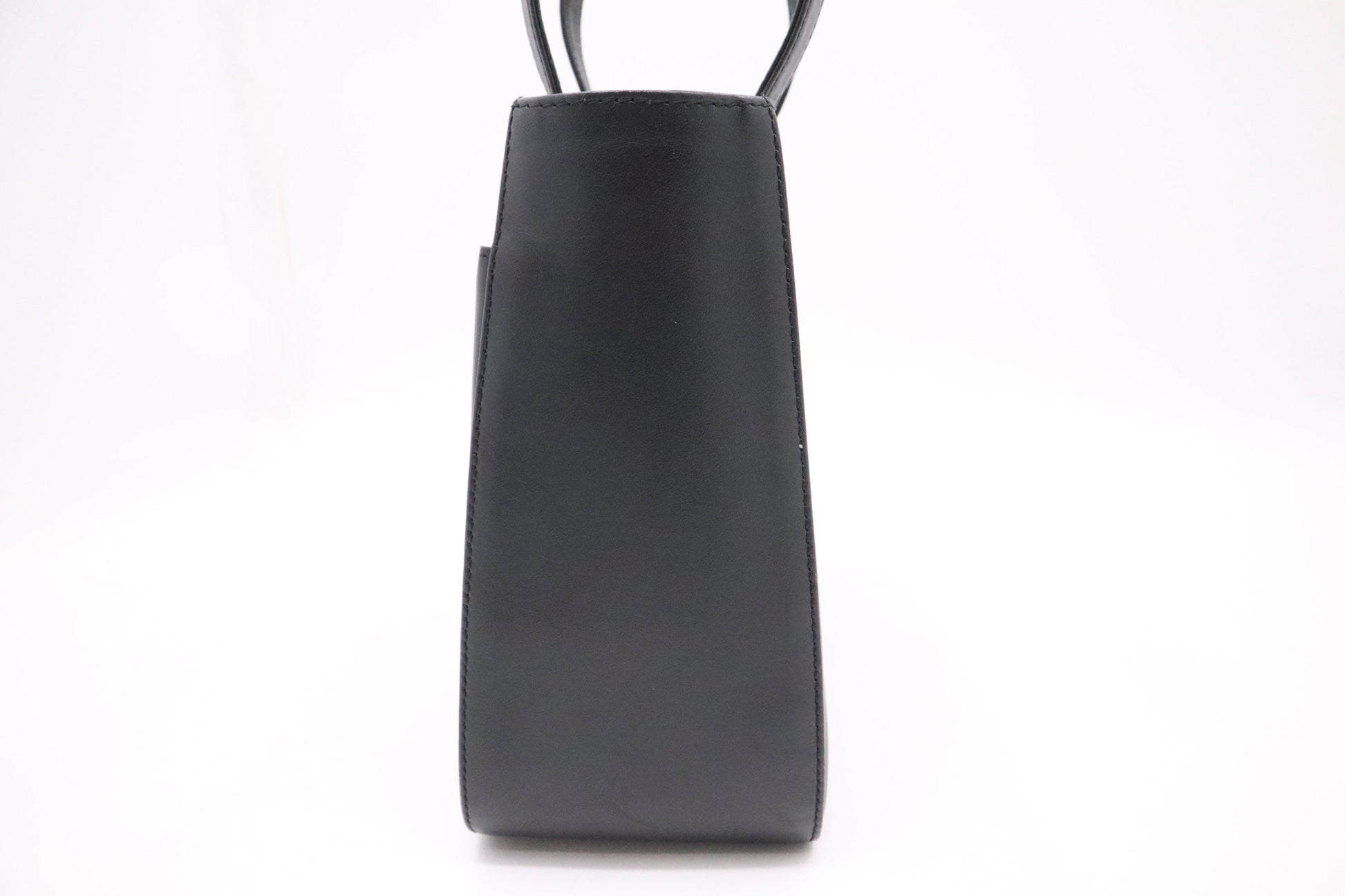 Burberry Handbag In And Checked Leather Canvas Black Travel Bag