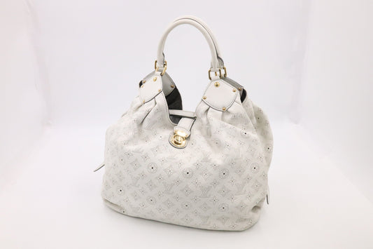 Louis Vuitton Mahina XL Leather White Handbag