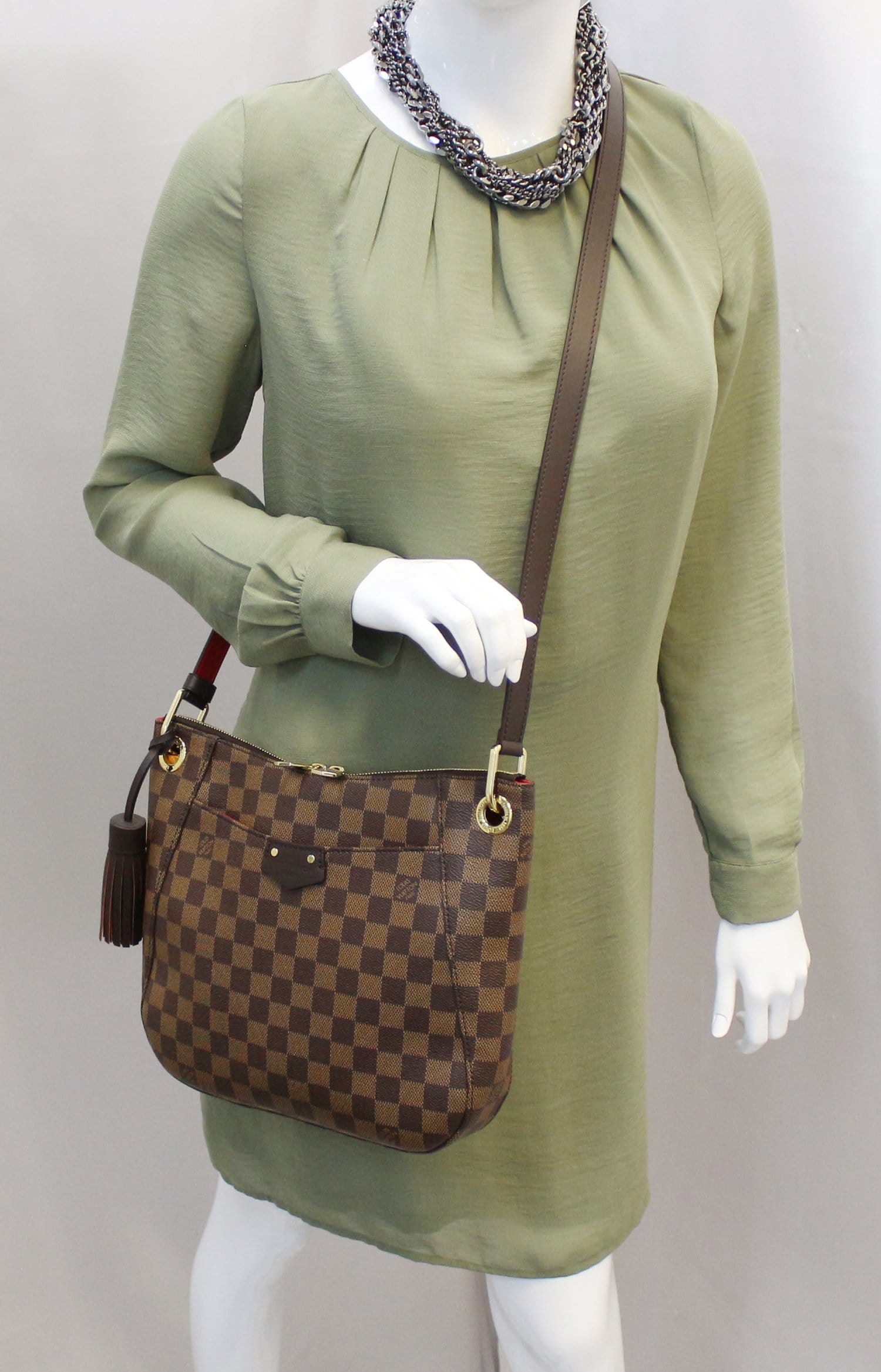 Louis Damier Ebene South Bank Besace Crossbody Crossbody Bag