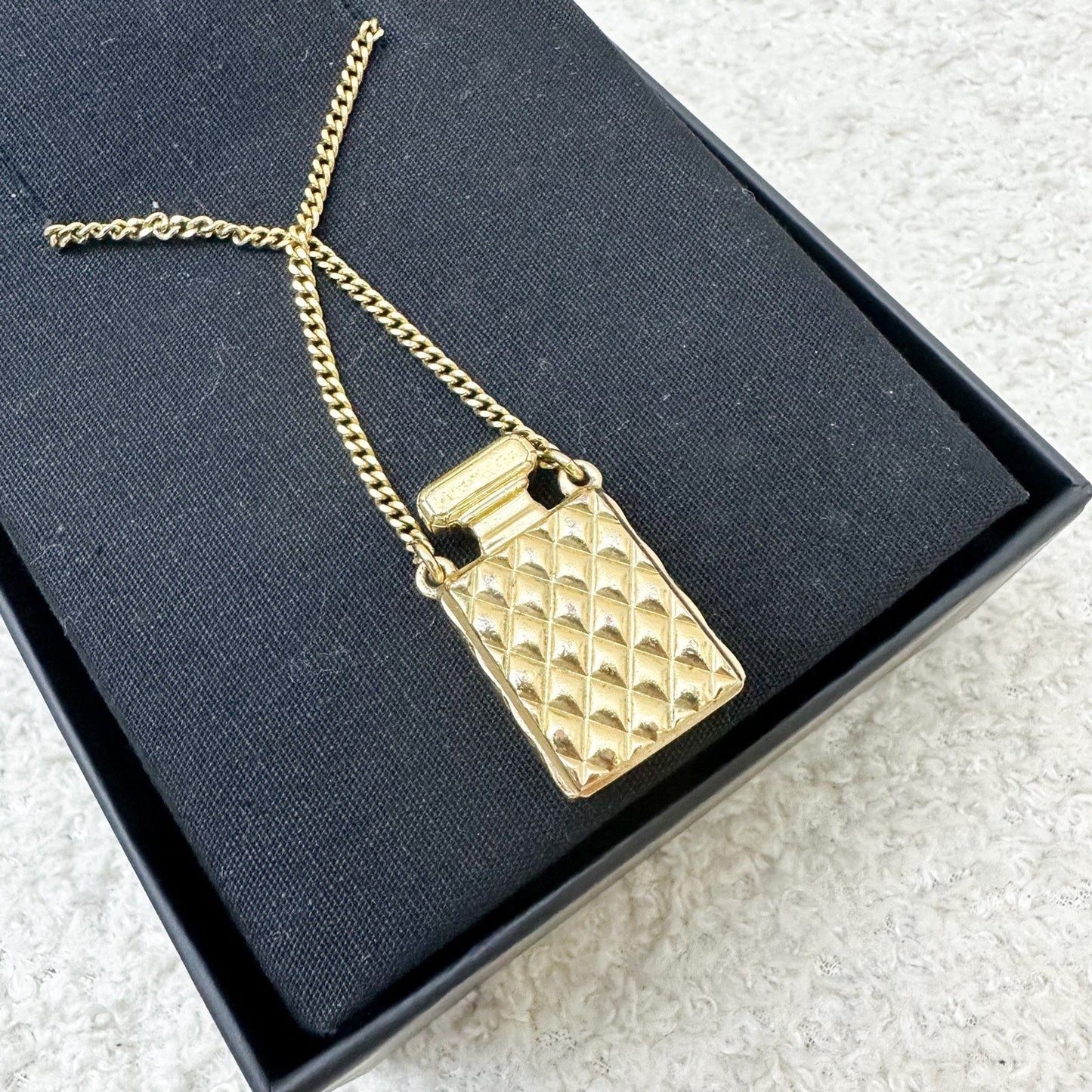 Chanel Perfume Bottle Necklace in AGHW