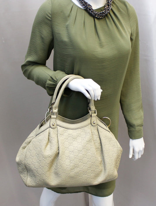 Gucci Sukey ssima Tote Bag Leather Medium