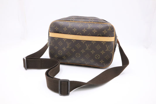Louis Vuitton Reporter Monogram PM Canvas Crossbody Bag
