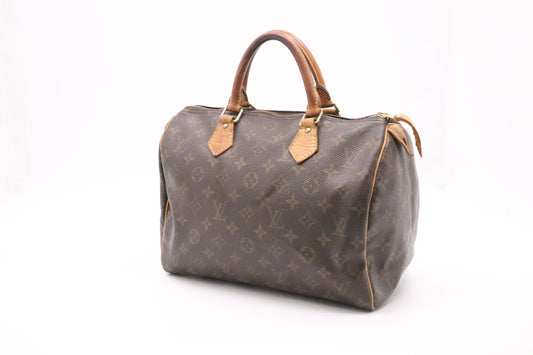 Louis Vuitton Speedy 30 Monogram Canvas Handbag In Monogram
