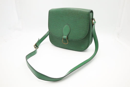 Louis Vuitton Saint Cloud Green GM Leather Epi Handbag