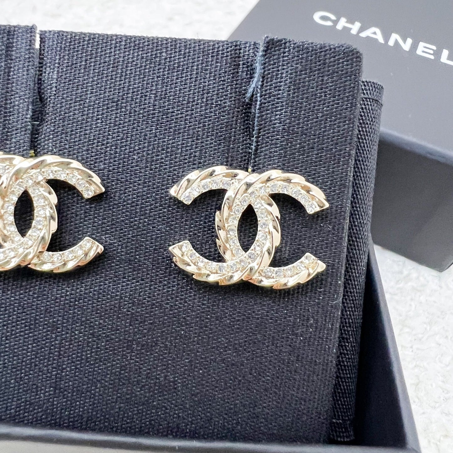 Chanel CC Logo Earrings in LGHW (Model: ) Jewelry