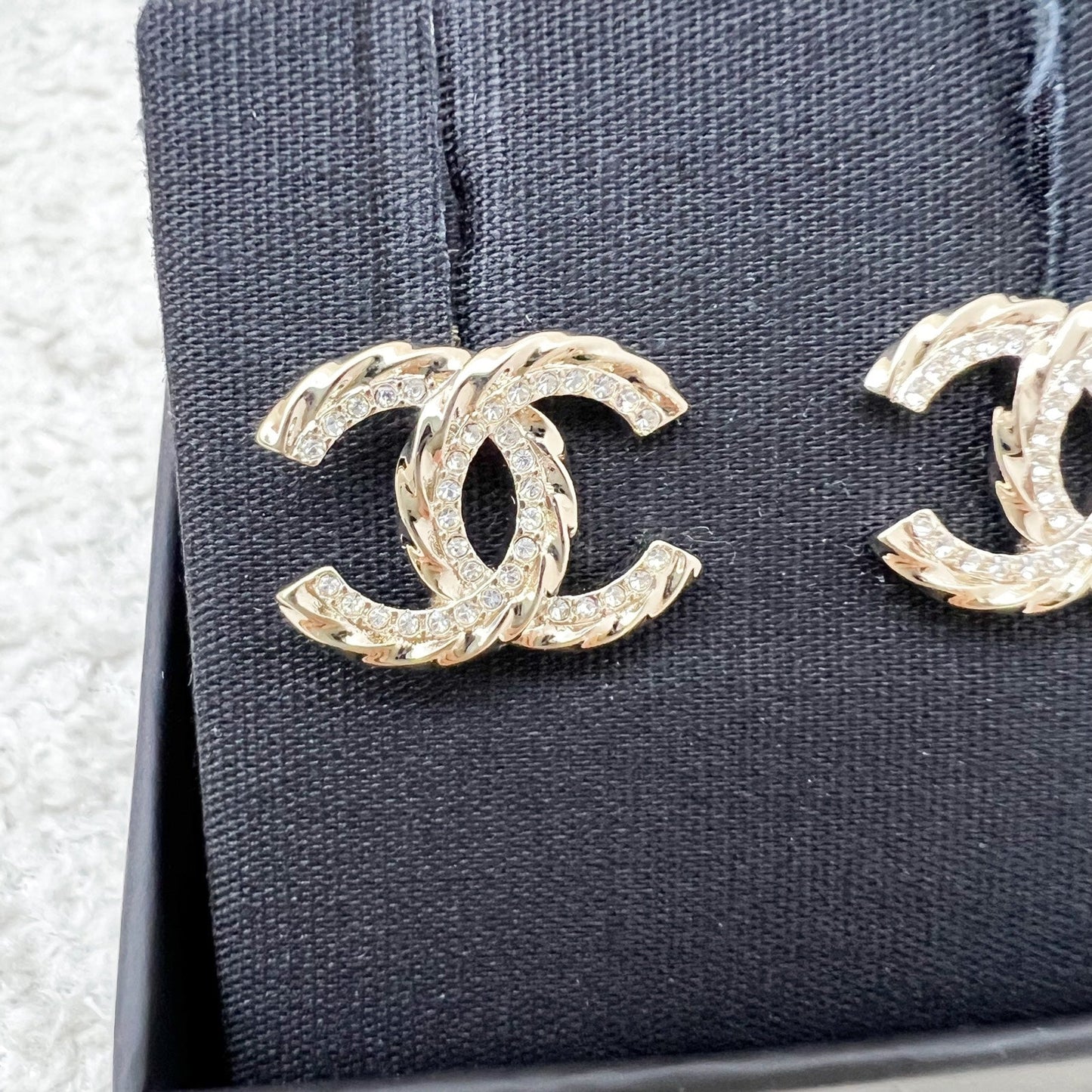 Chanel CC Logo Earrings in LGHW (Model: ) Jewelry