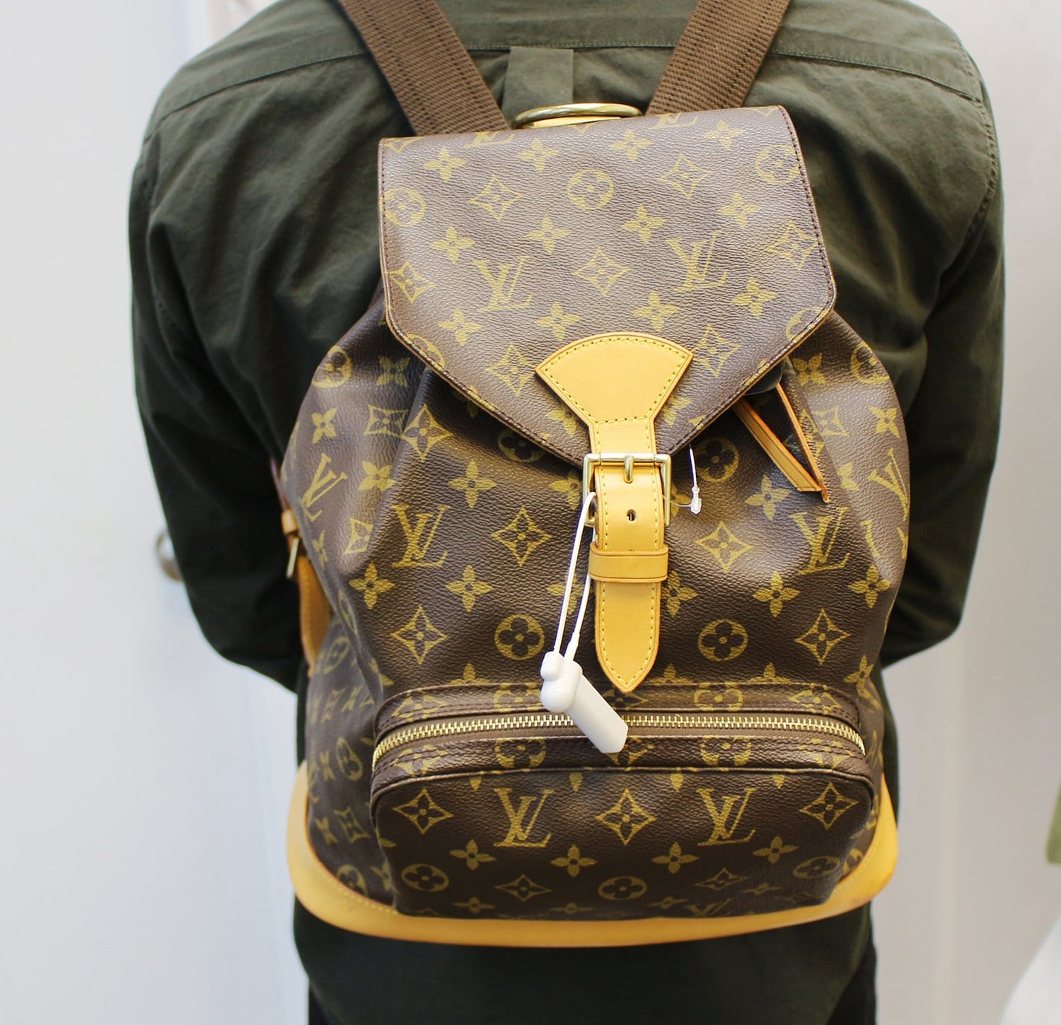 Louis Backpack Handbag Montsouris Gm Canvas Monogram