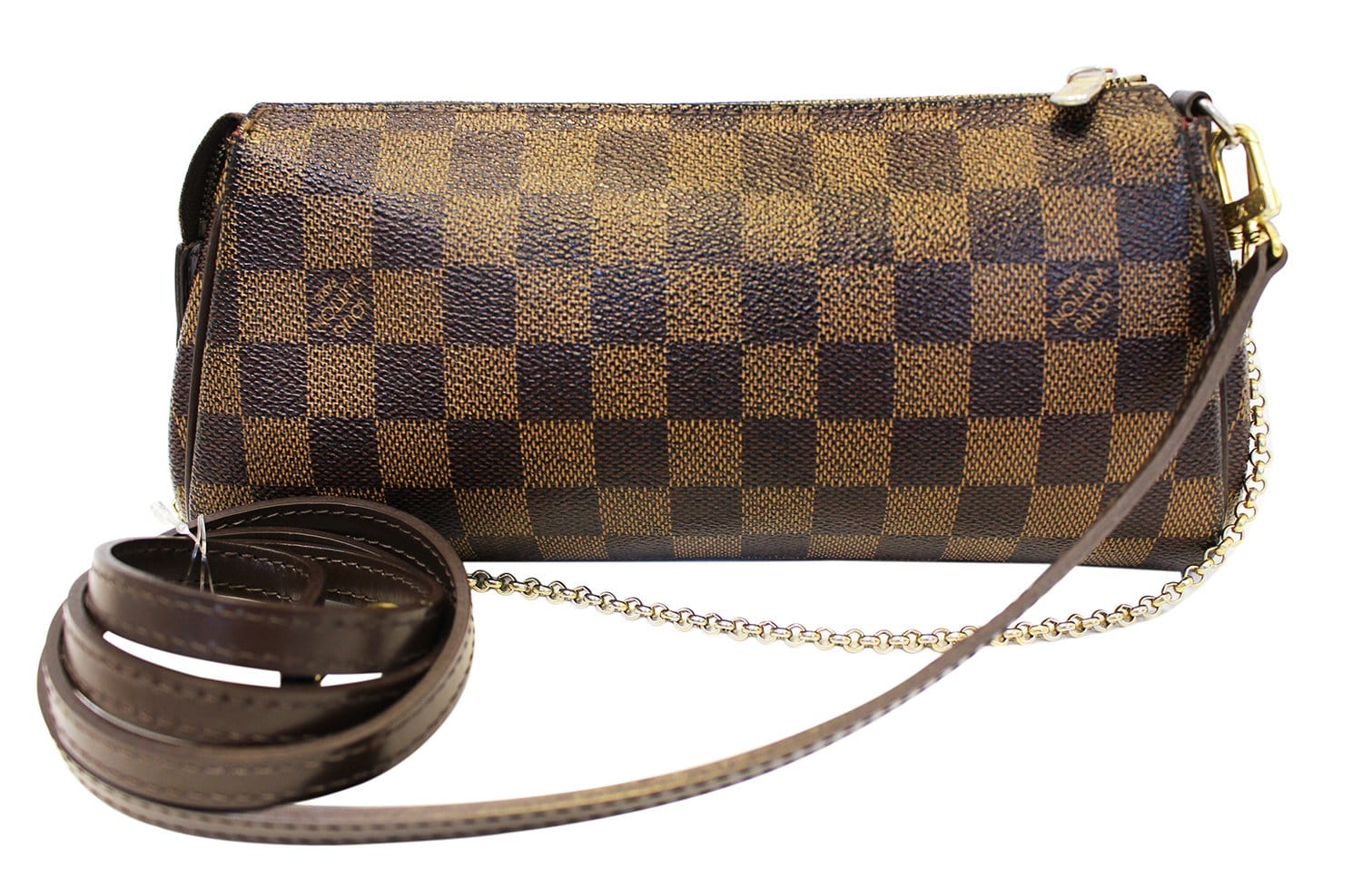 Louis Damier Ebene Eva Accessories Pouch Crossbody Crossbody Bag