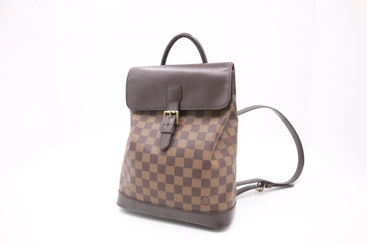 Louis Vuitton Soho Backpack Ebene Canvas Damier Ebene Canvas