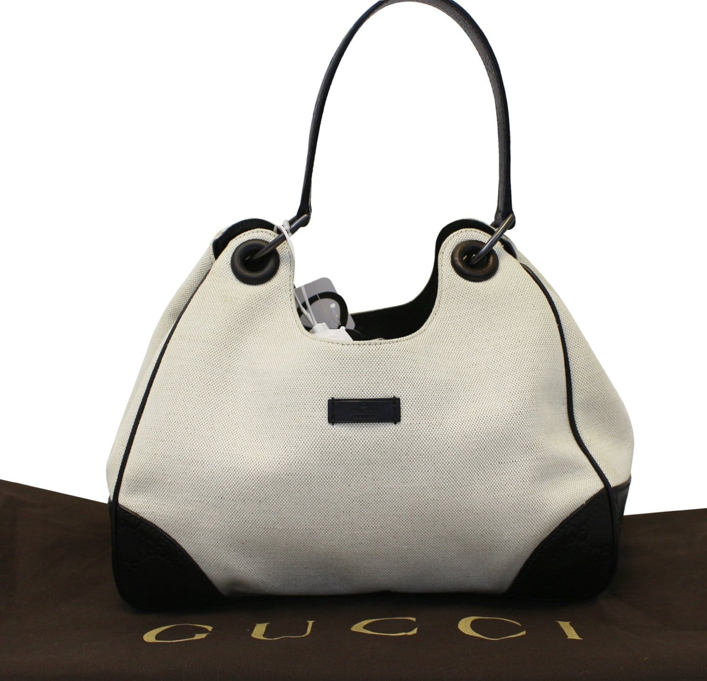 Gucci Colbert Shoulder Bag Canvas White