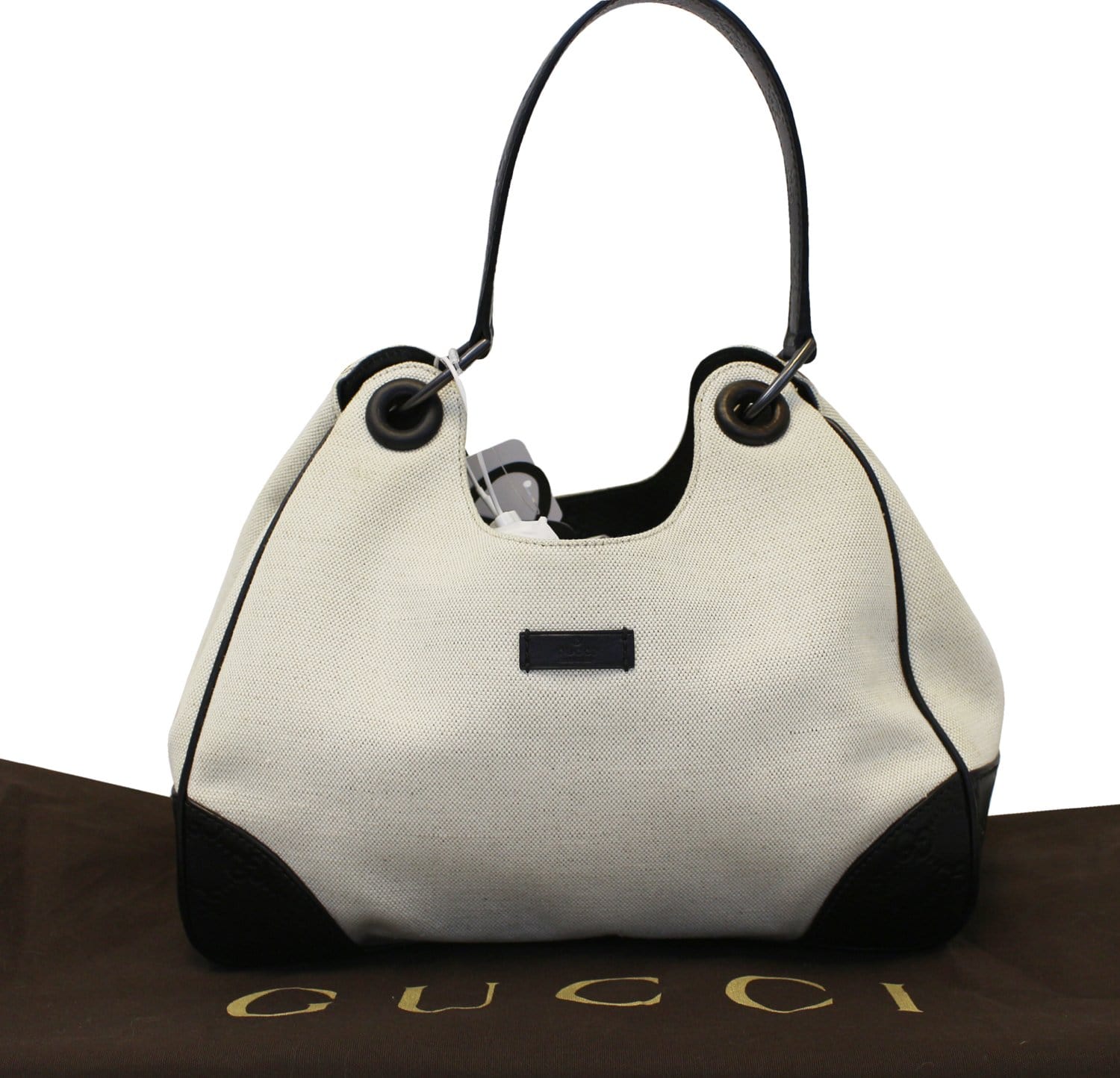 Gucci Colbert Shoulder Bag Canvas White