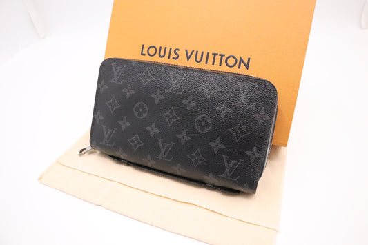 Louis Vuitton Zippy XL Eclipse Monogram Canvas Wallet Case