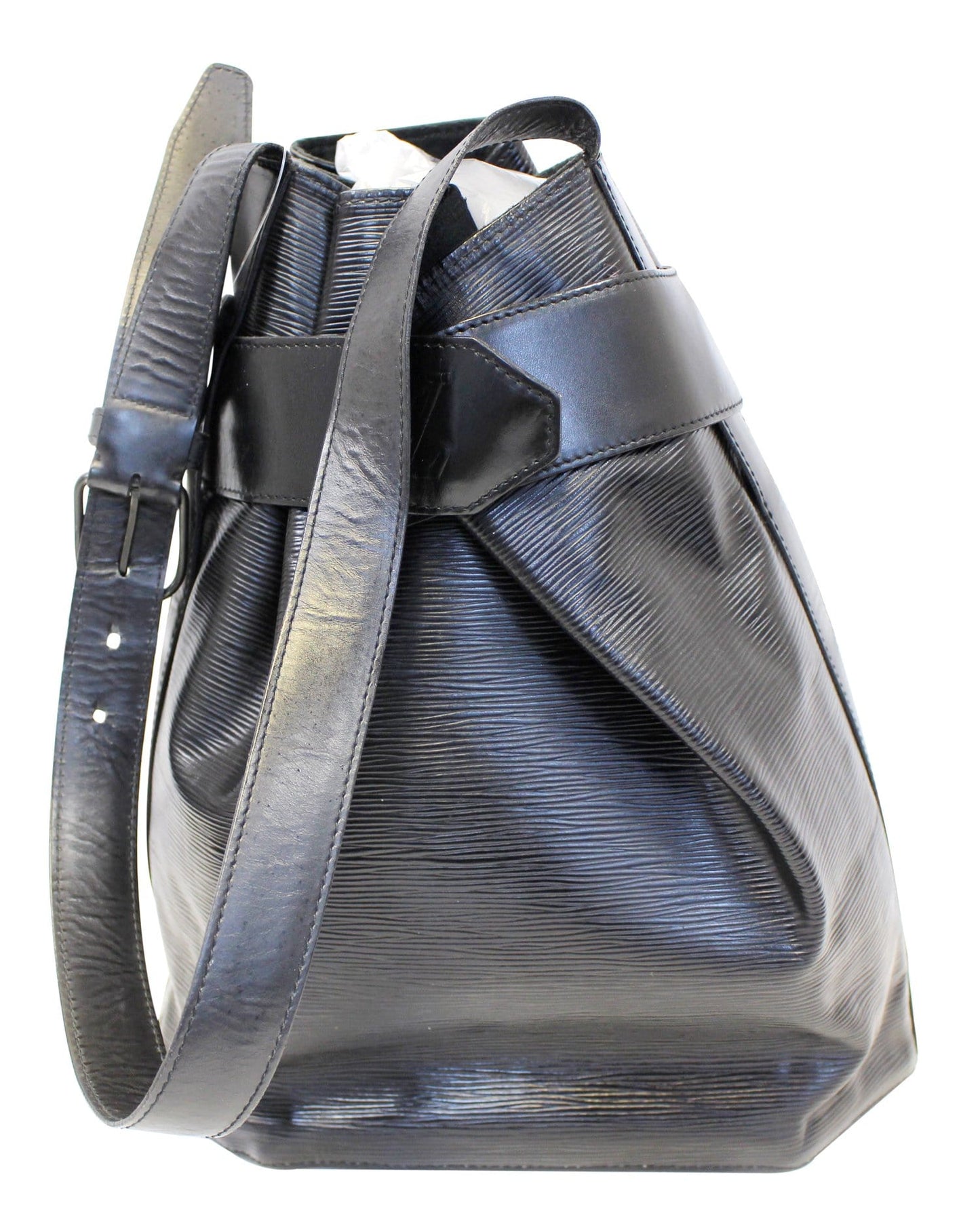 Louis Epi Sac De Paul Shoulder Bag Leather Black