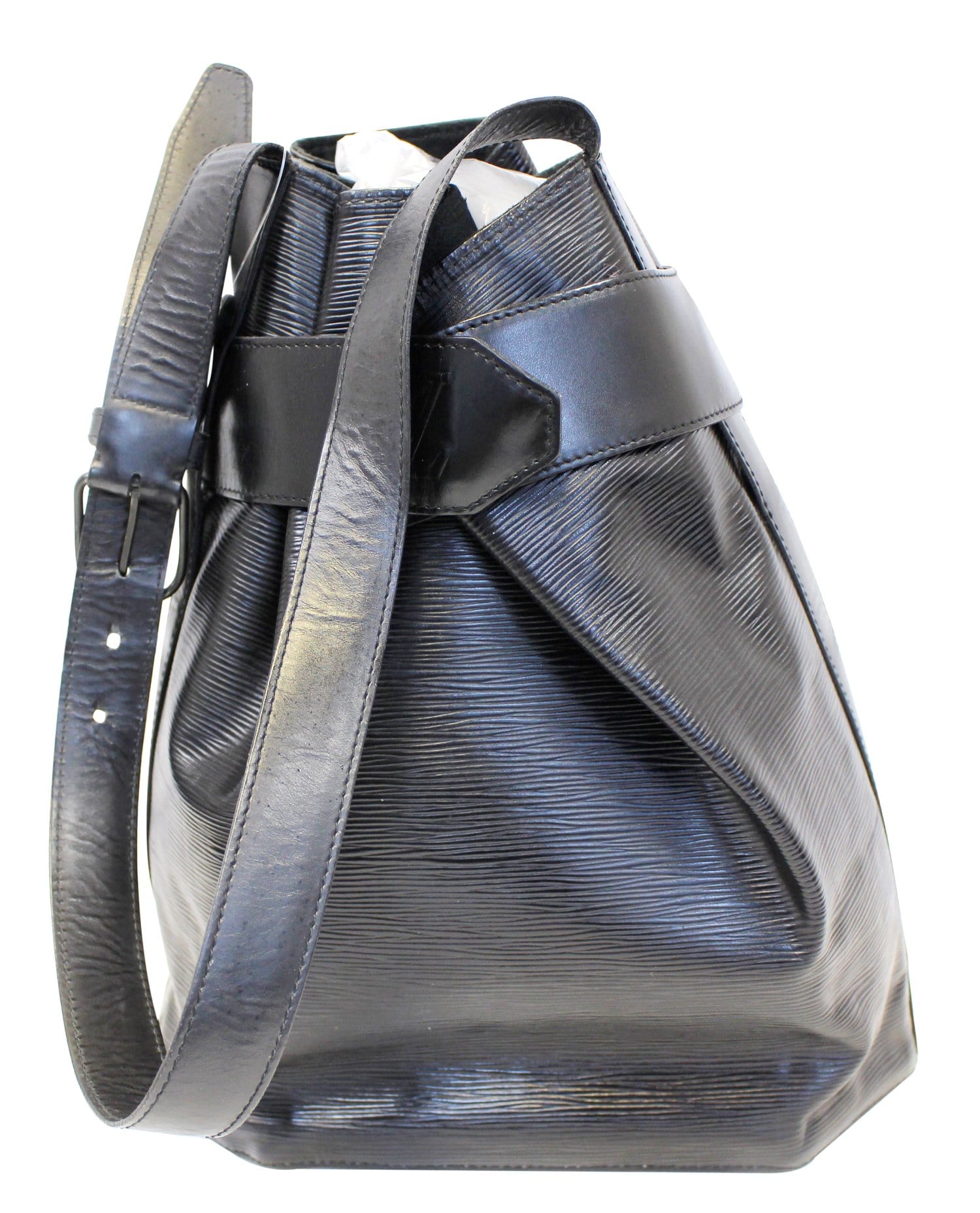 Louis Epi Sac De Paul Shoulder Bag Leather Black