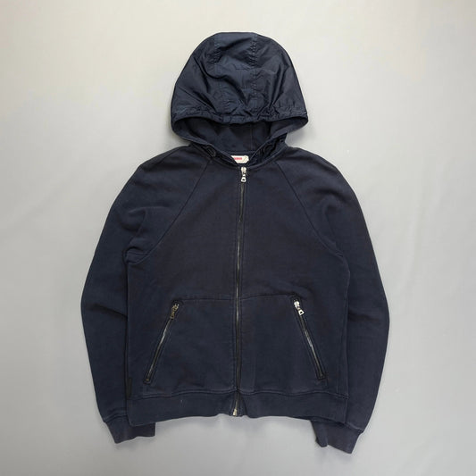 Prada Handbag Sport -Through Tab Hoodie Nylon Black Navy