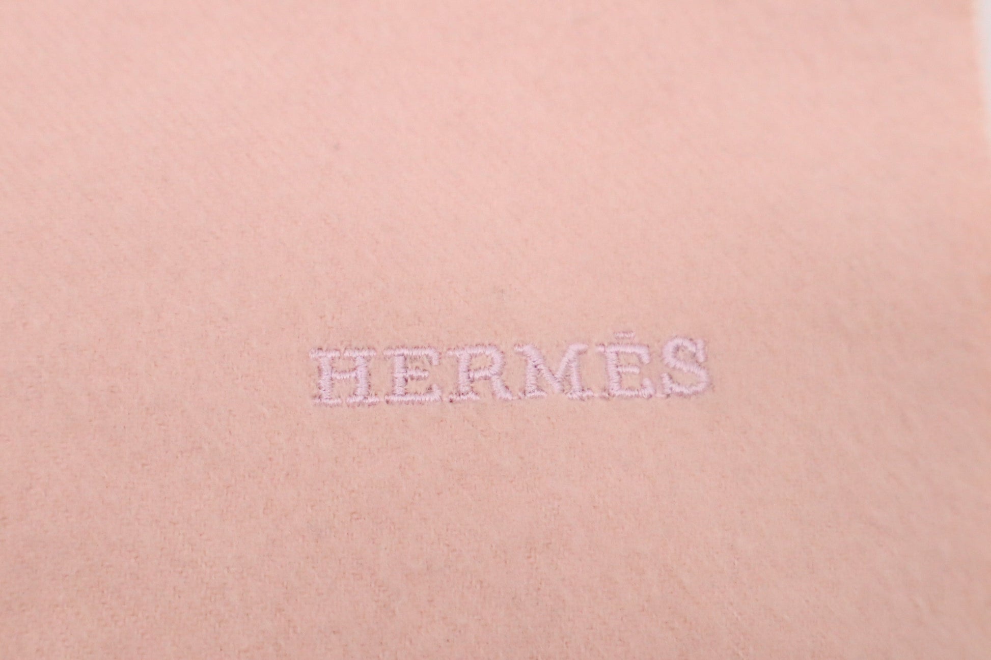 Hermes Stole In Rose Buvard Cashmere Handbag Travel Bag