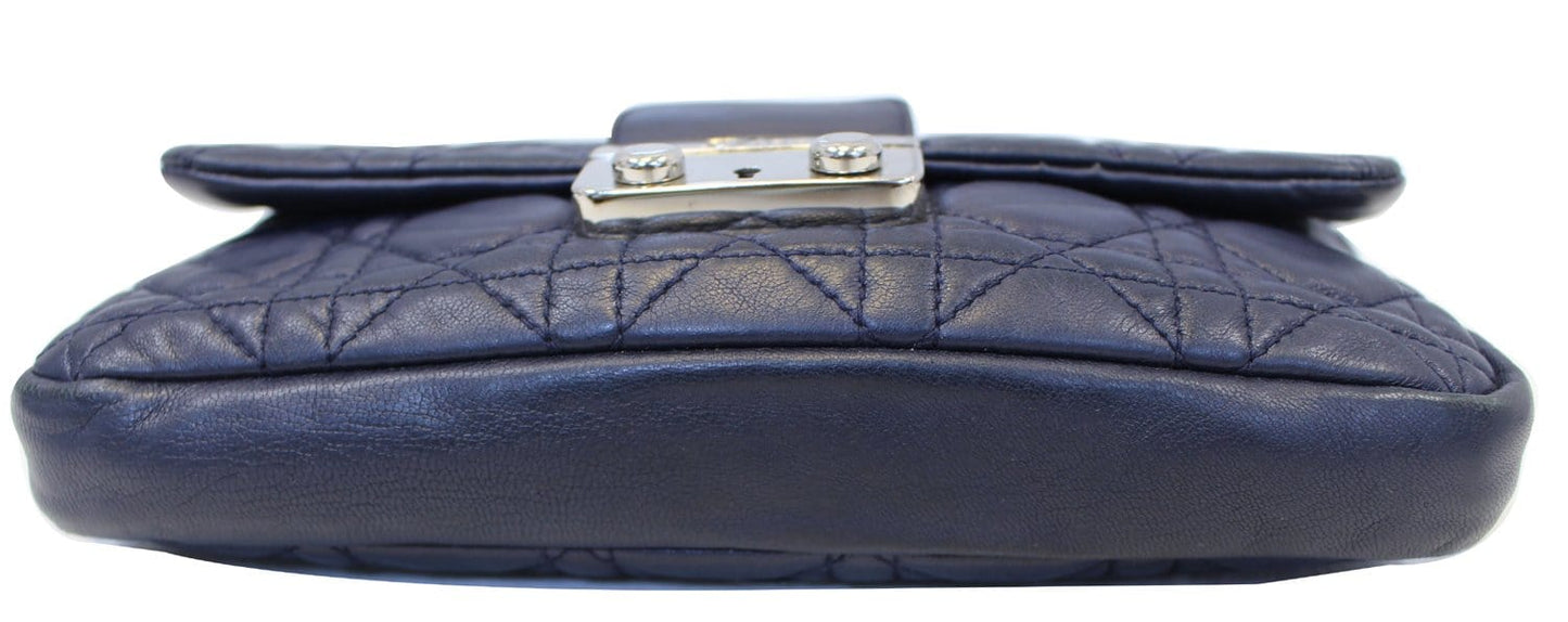 Dior Miss Cannage Crossbody Bag Leather Quilted Black
