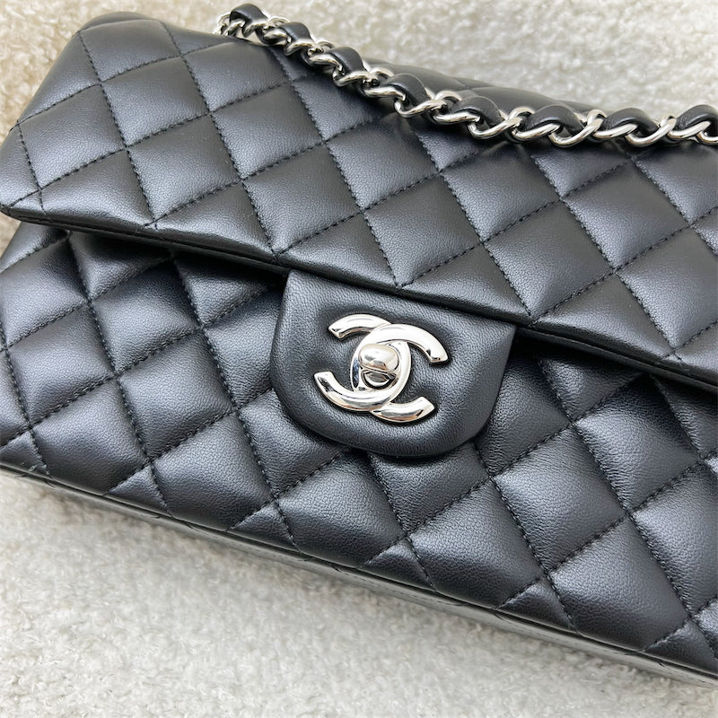 Chanel [Original Receipt - 2021] Small Classic Flap CF in Black Lambskin and SHW (Model: ) Accessory