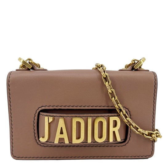 Dior Shoulder Bag J'A Rose Poudre Leather Mini Chain