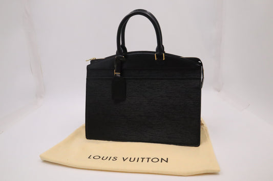 Louis Vuitton Riviera Black Leather Epi Handbag