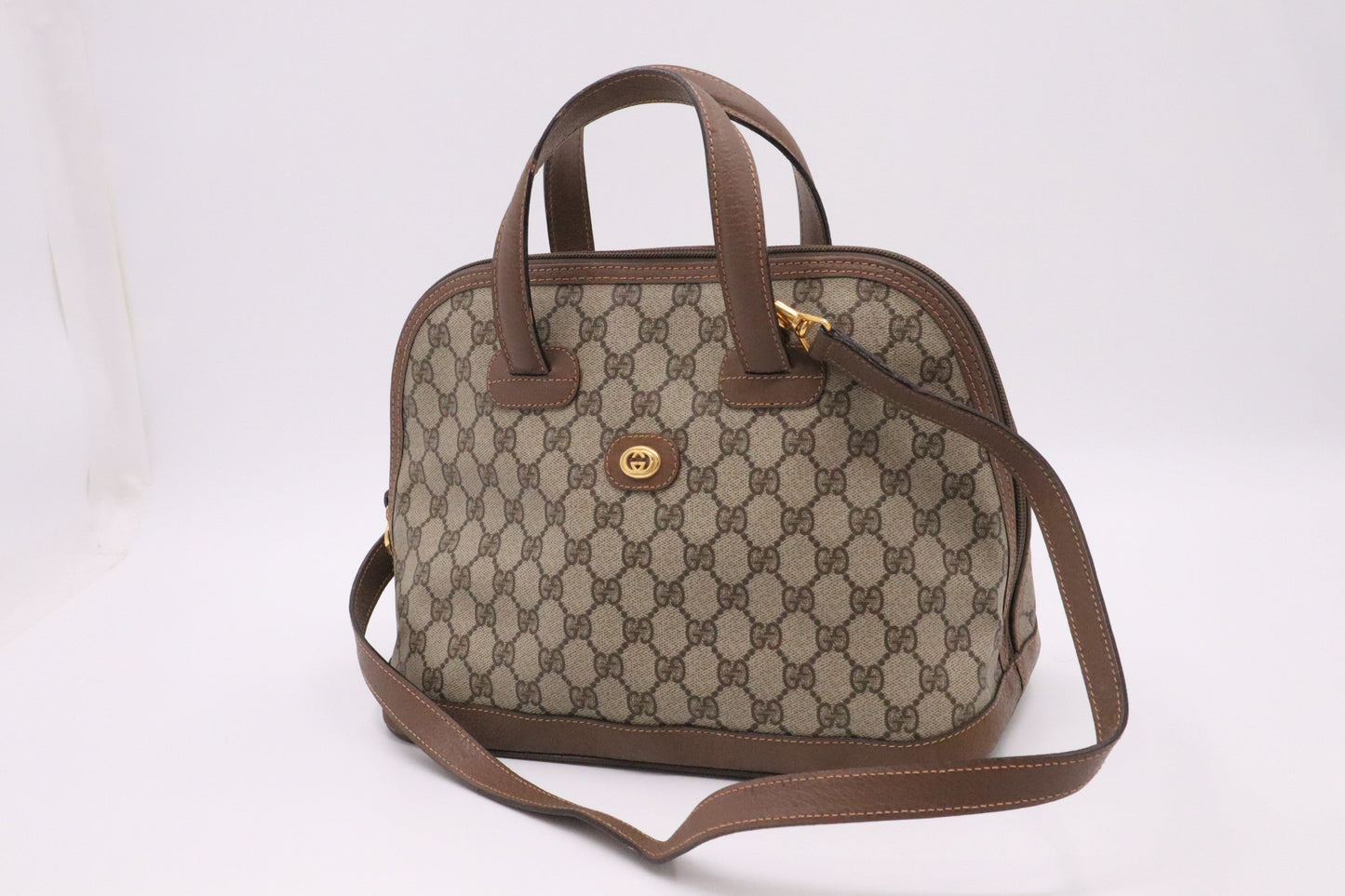 Gucci 2Way Bag In Supreme Canvas Travel Bag