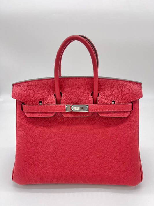 Gucci Hermes Birkin Verso Veau Rouge Cas Ue Togo Travel Bag