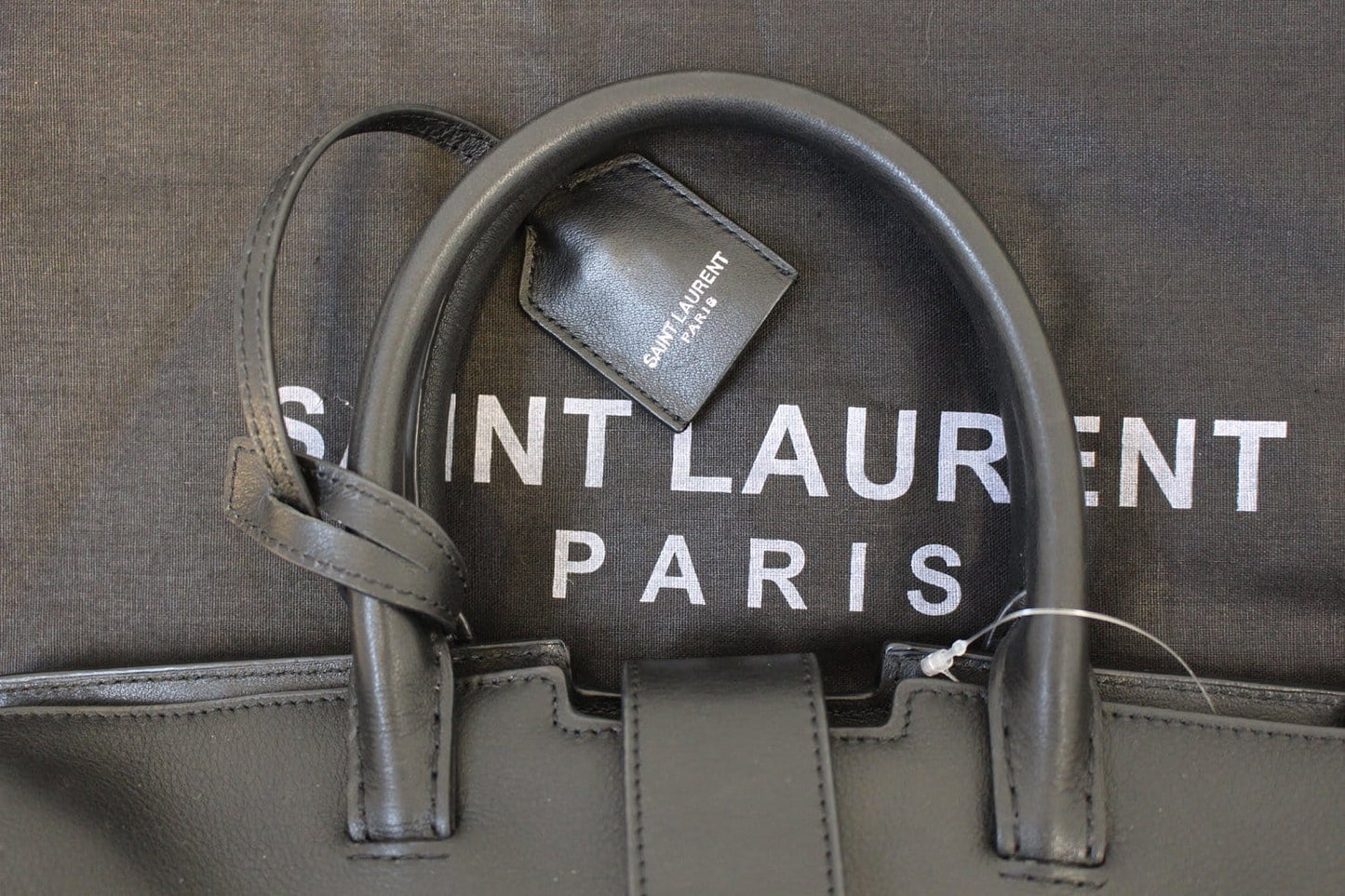 YSL Saint Laurent Paris Downtown 2Way Cabas Bag Satchel Bag