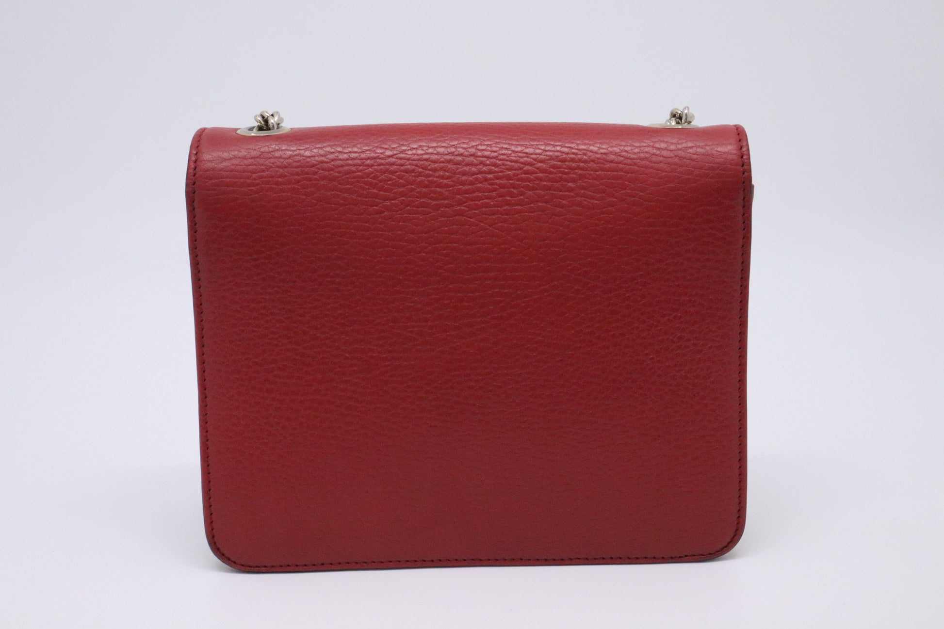 Gucci Dollar Leather Red Shoulder Bag