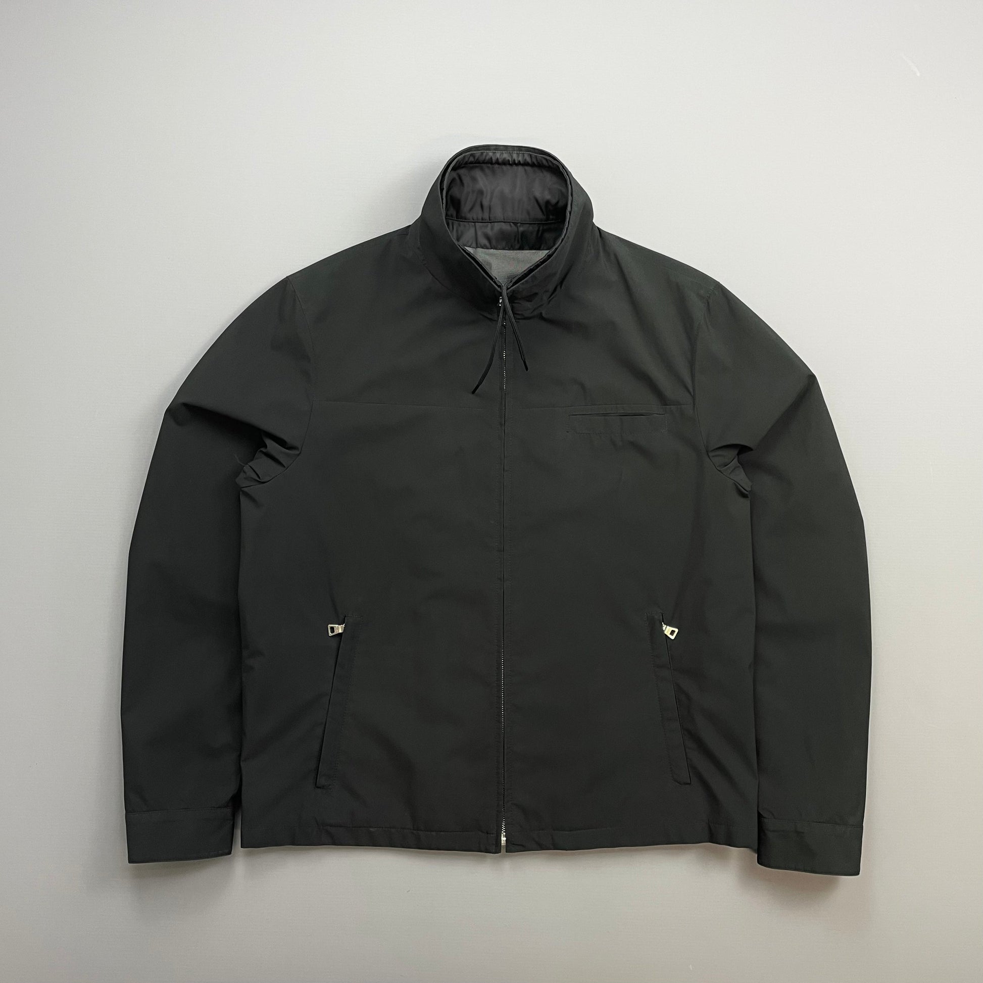 Prada Handbag Sport Windstopper Dual Layer Harrington Jacket Nylon Black