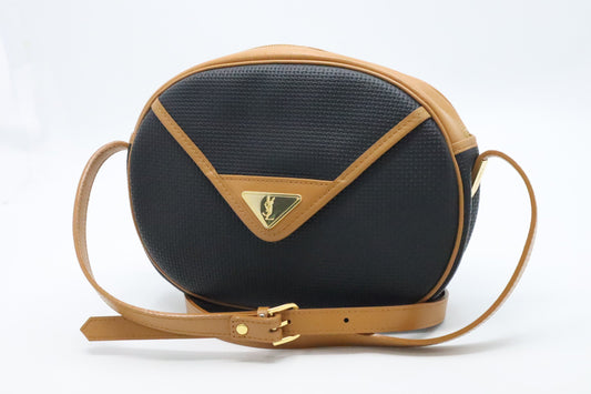 YSL Saint Laurent Shoulder Bag In Canvas Black