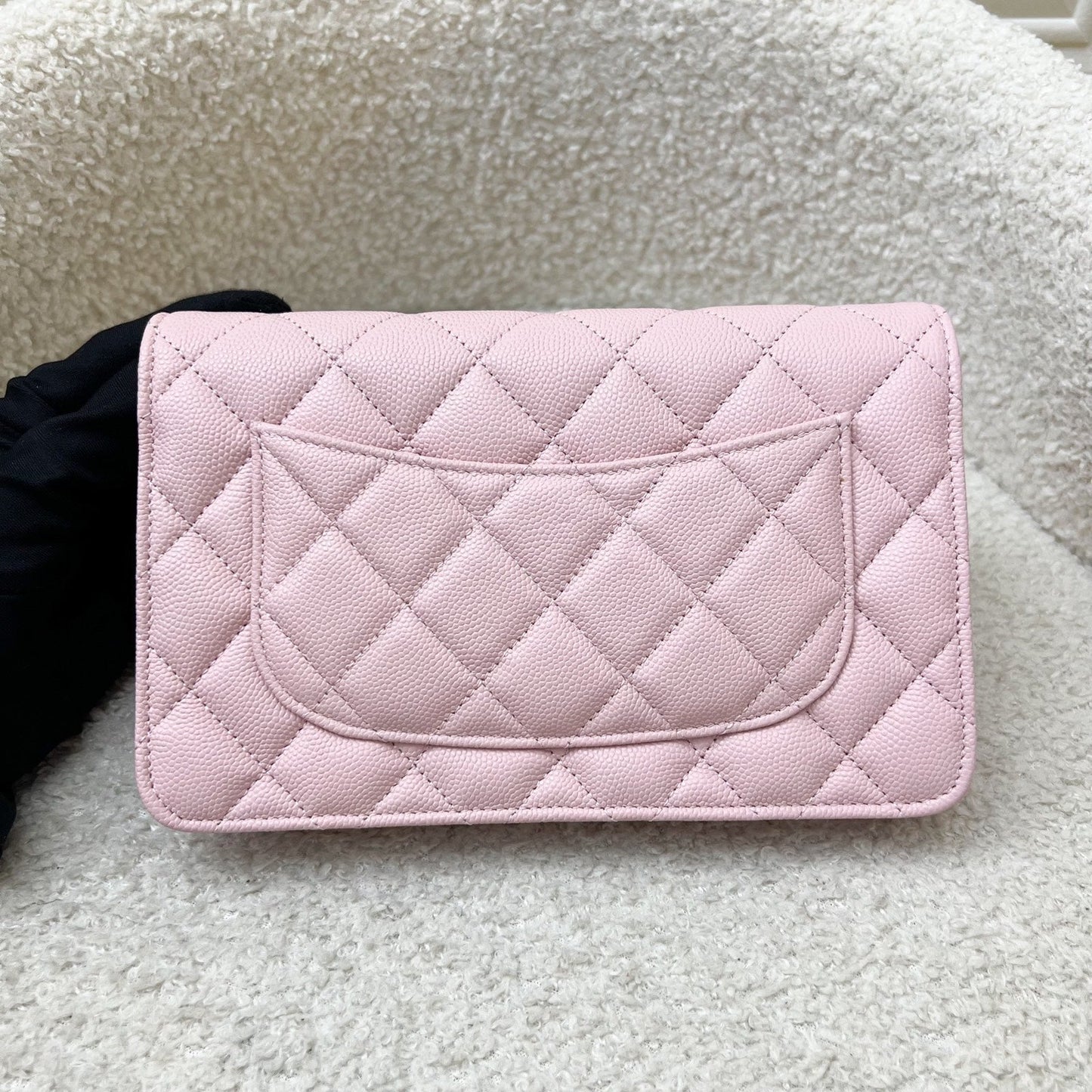 Chanel [BN - Local Set - Dec 2022] Classic Wallet on Chain WOC in Pink Caviar LGHW (Model: ) Bag
