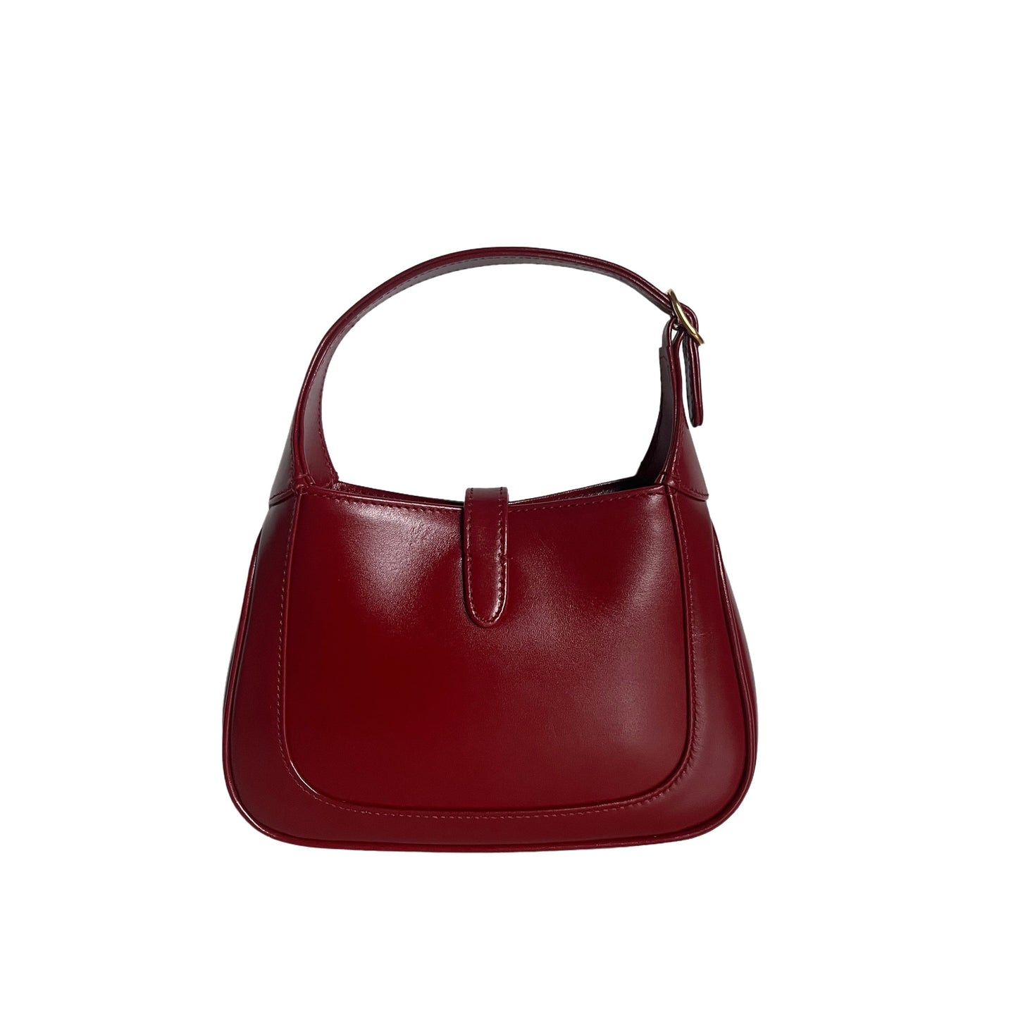 Gucci Jackie Burgundy Two Way Carry Leather Mini Bag Never Worn
