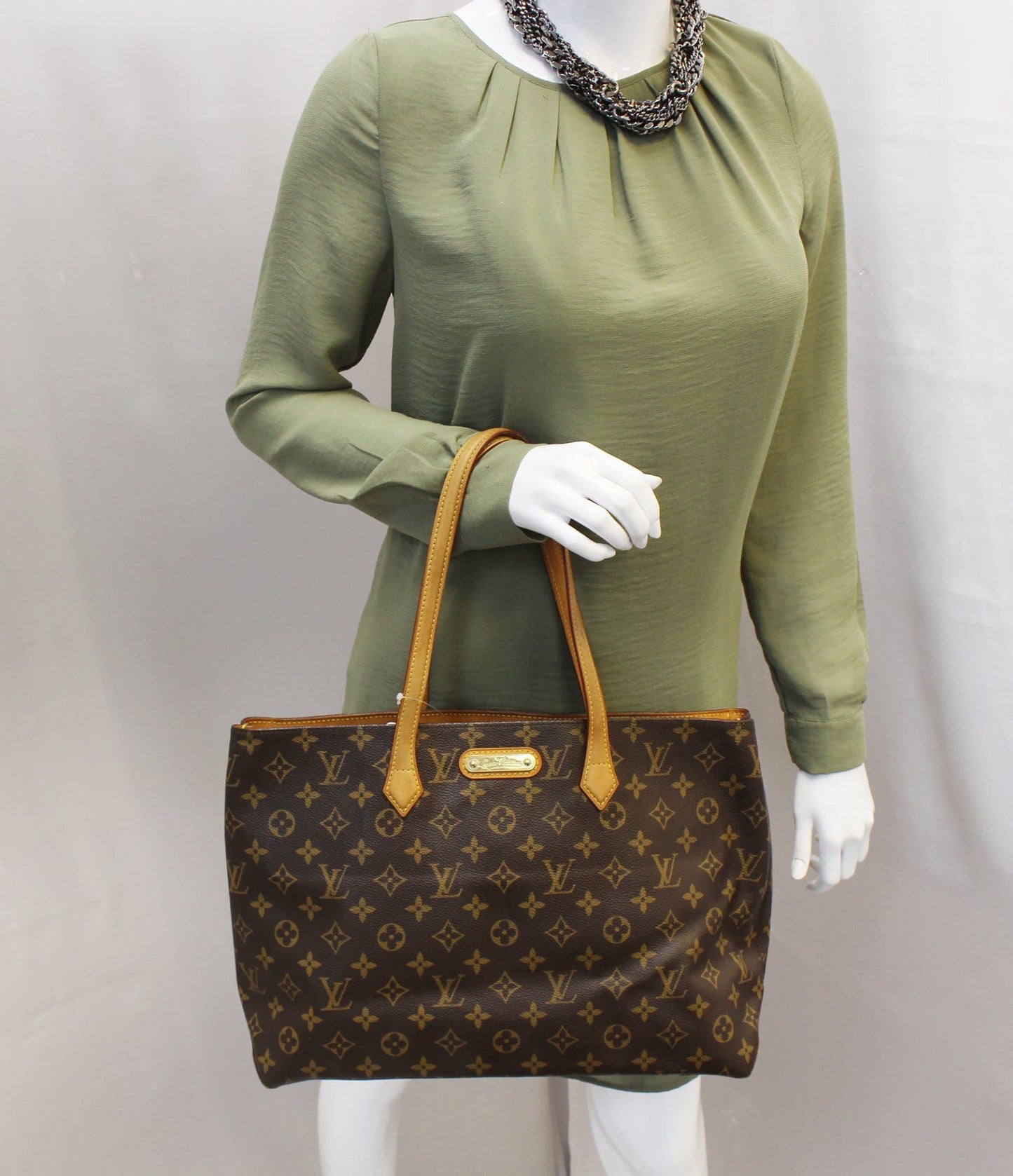 Louis Wilshire Mm Shoulder Bag Canvas Monogram