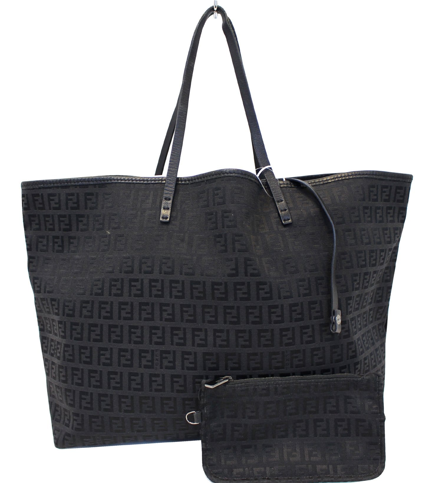 Fendi Zucca Pattern Tote Bag With Pouch Monogram