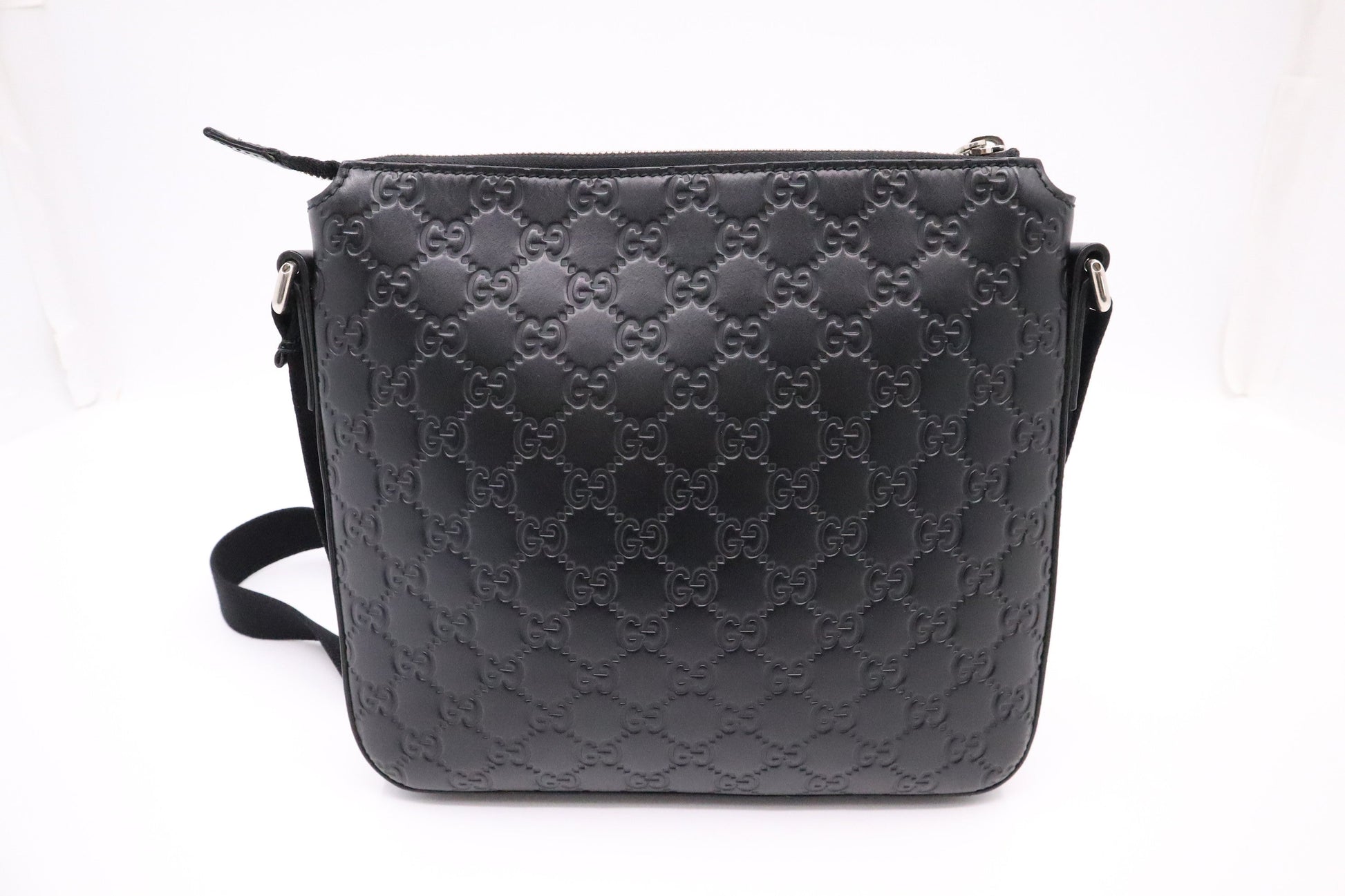 Gucci Guccissima Leather Black Crossbody Bag