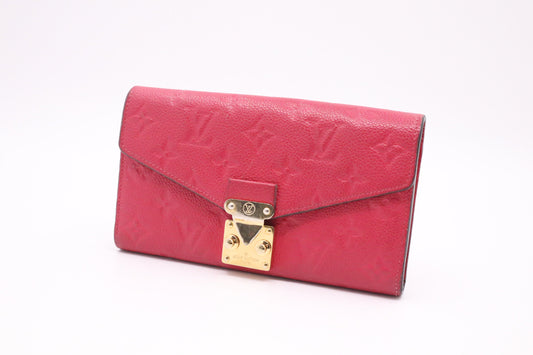 Louis Vuitton Metis Long Grenade Empreinte Leather Wallet Case