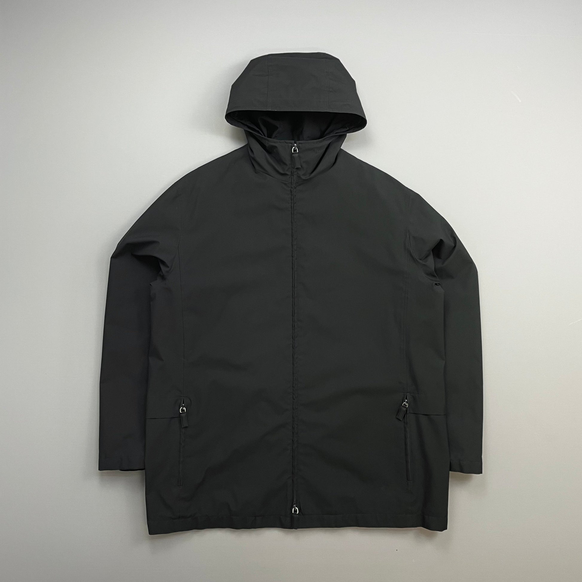 Prada Handbag Sport 00s Technical Multi-Pocket Goretex Hooded Parka Black